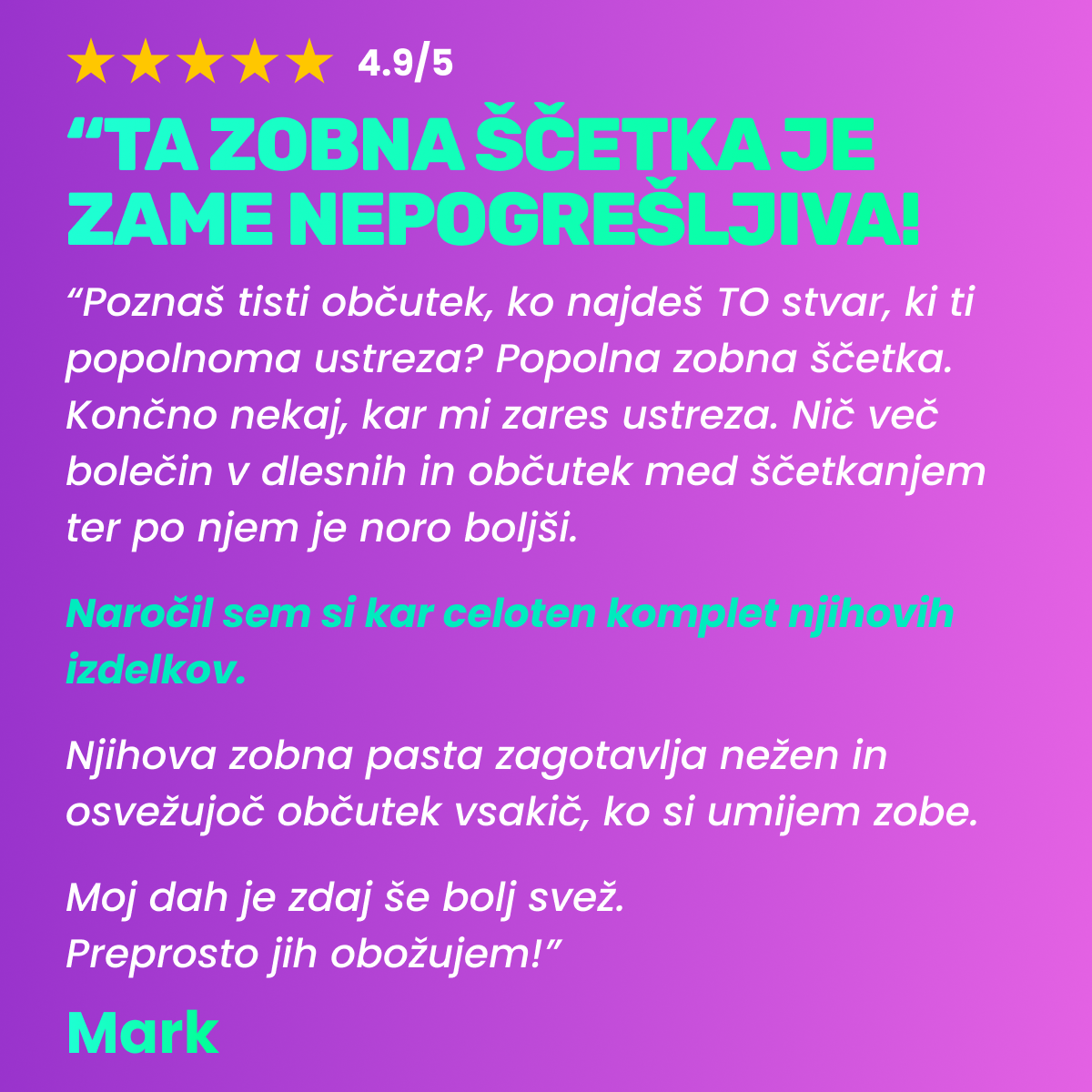 Oral Care Kit – za 1 osebo / LETNA ZALOGA
